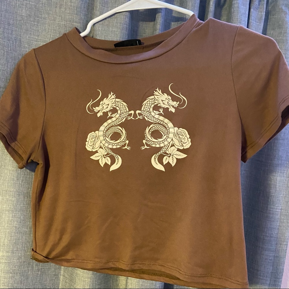 Brown/Dragons with Roses